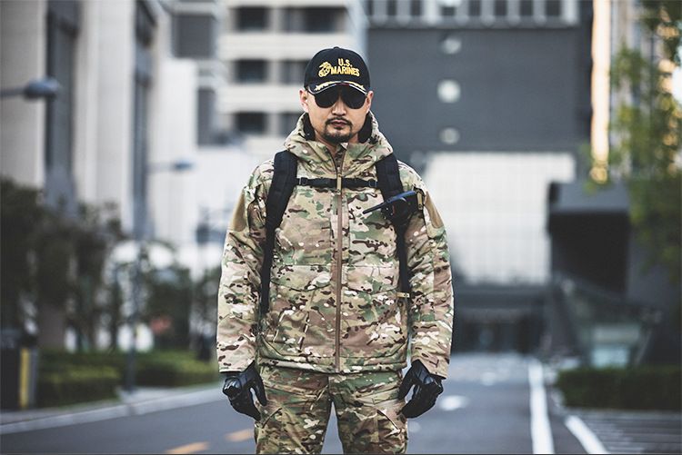 Tactische camouflage winterjas voor heren – winddichte, thermisch reflecterende jas (S-3XL, multi-terreinpatronen, capuchon)_voghion.com