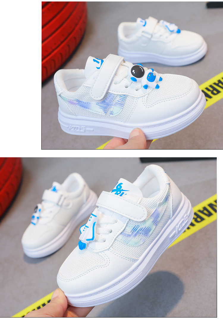 Mère et enfants chaussures pour enfants filles baskets basses petits enfants en cuir chaussures décontractées respirantes petites chaussures blanches_voghion.com