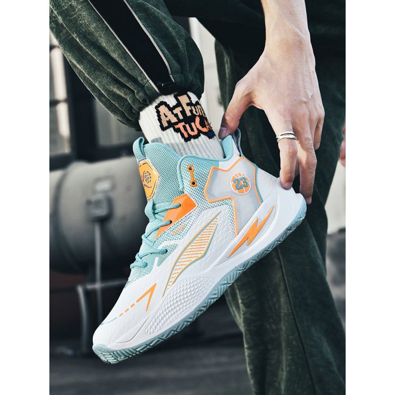 Outdoor cement basketball shoes sports actual combat shoes high top big children youth sports shoes basketball_voghion.com