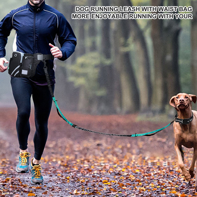 Lihanbao Unisex Fanny Pack Adjustable Reflective Dog Leash Shock-absorbing Large Capacity Waist Pack For Fitness_voghion.com