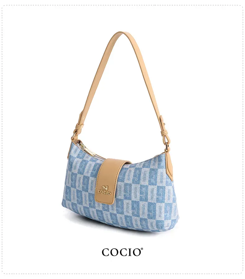 COCIO Designer Shoulder Affordable Luxury New Underarm Bag Printed Versatile Spring And Summer Vintage Women's Handbag_voghion.com