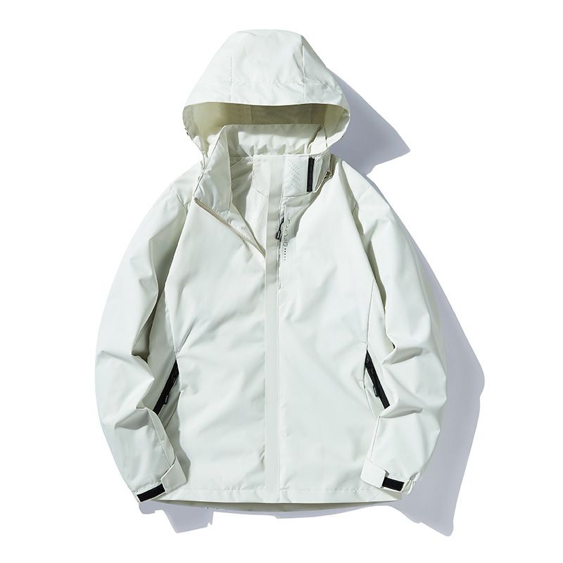 Nuovi modelli da uomo per l'outdoor, primavera e autunno, strato singolo, cappuccio staccabile, impermeabile, antivento, traspirante, marchio alla moda, sottile_voghion.com