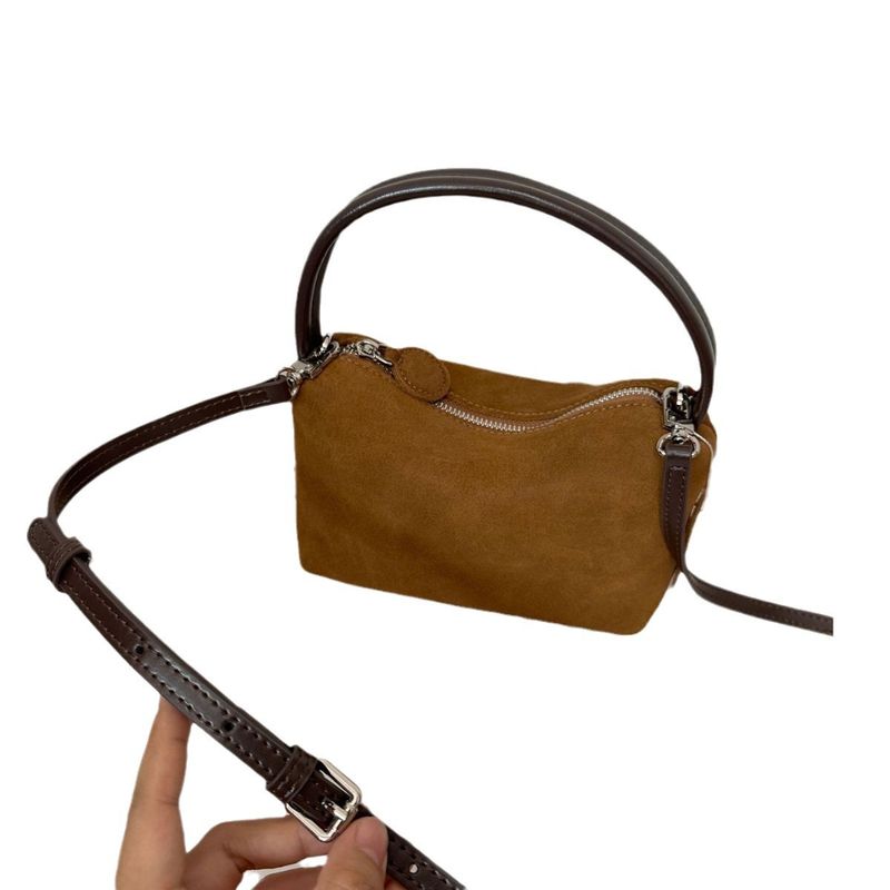 Borsa a tracolla piccola quadrata da donna, stile di alta qualità, in pelle opaca, nuova per autunno e inverno_voghion.com
