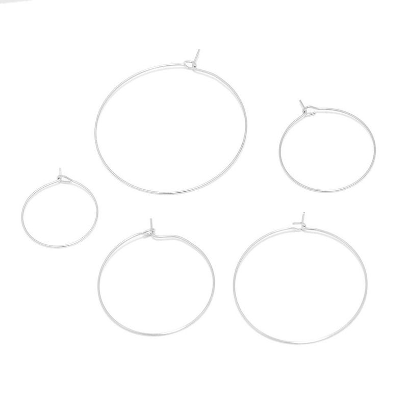 Stainless Steel Jewelry 9-shaped Electroplated Gold Hoop Ear Clips Exaggerated Large Earrings Accessories_voghion.com