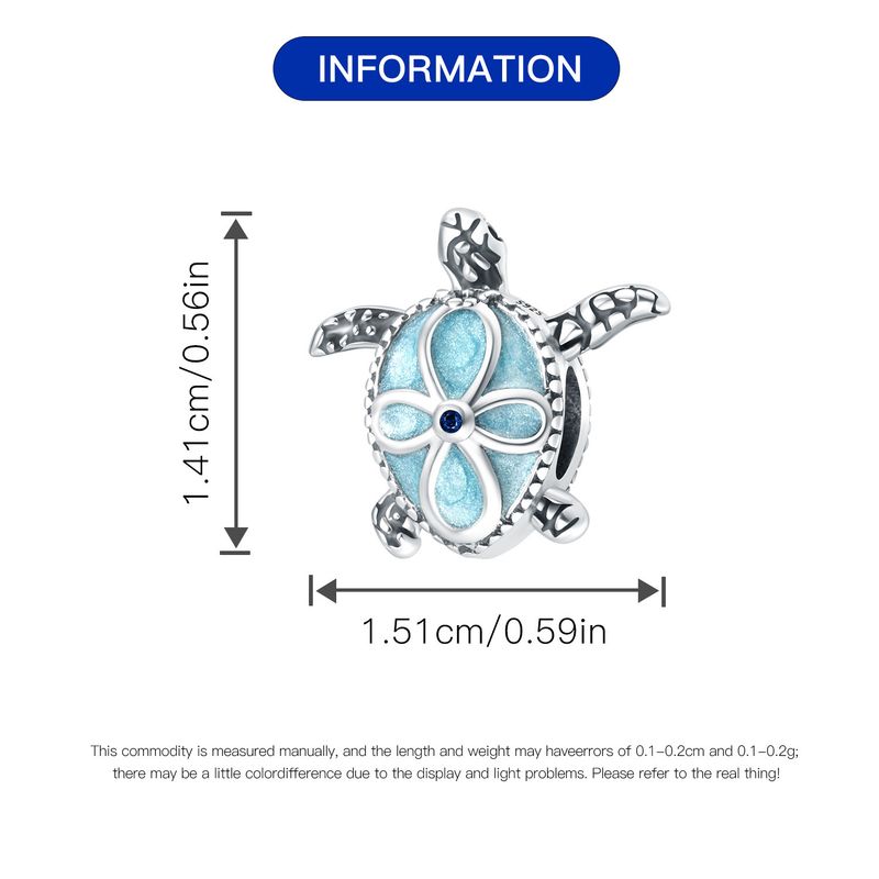 Bijou original en argent sterling 925 pour femme, pendentif queue de poisson en forme de tortue, style océan, accessoires de bijouterie DIY, bracelet à cordon_voghion.com