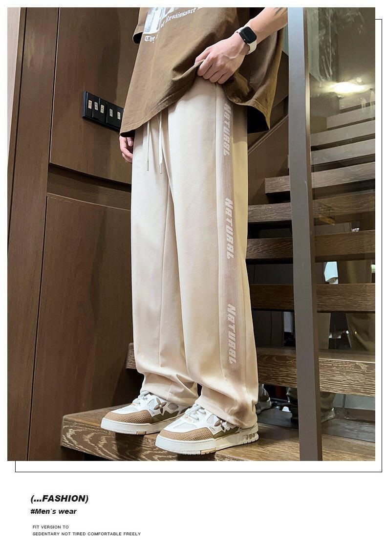 Pantalones deportivos largos informales y modernos para niños de secundaria y preparatoria, ideales para primavera y otoño._voghion.com