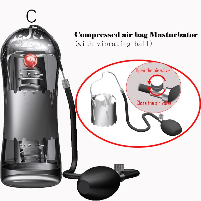 Quetschen Unterdruck Flugzeug Cup Aufladen 10 variable Frequenz Vibration Burst Masturbator Kristall transparent_voghion.com