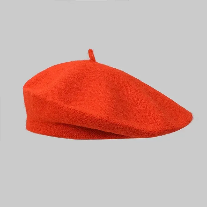 Hot Sale Winter Women Wool Berets French Artist Style Warm Hat Retro Plain Beret Solid Color Elegant Lady All Matched Autumn Caps_voghion.com