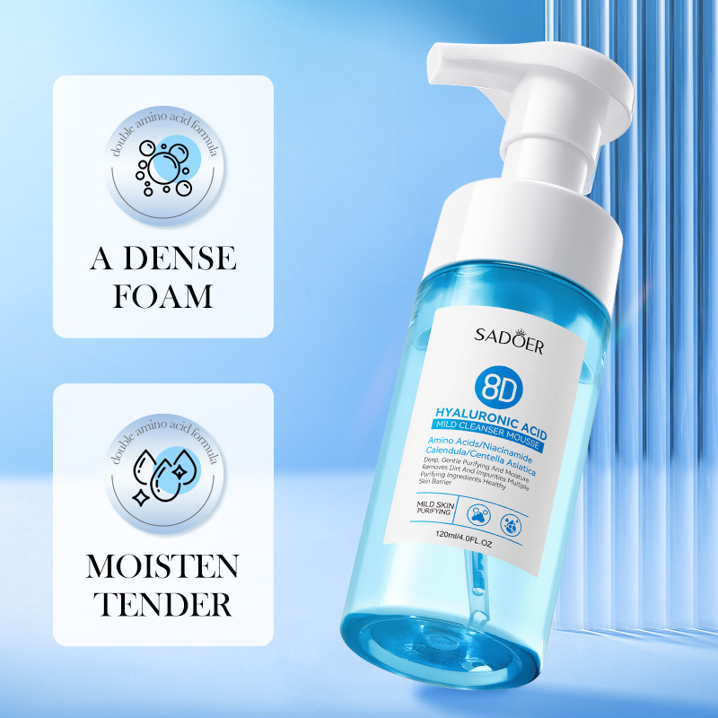 SADOER8D Hyaluronic Acid Jemná čistící pěna na obličej v angličtině_voghion.com