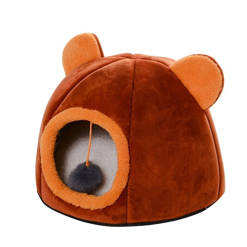 Cat Semi-Enclosed Warm Dog Autumn Winter Deep Sleep Pet Hot-Selling Kitten Nest_voghion.com