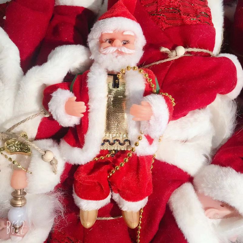 Weihnachts-Kletterspielzeug mit 3 Geschwindigkeiten und Doppelschalter, goldene Füße und Leiter – festliche Weihnachtsdekoration für Kinder und Erwachsene_voghion.com