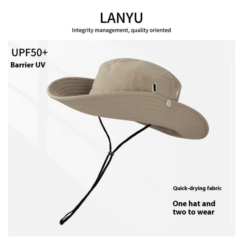 Angeln Outdoor Cowboy Hut Sonnenschirm Bergsteigen Große Kopfumfang Sonnenschutz Atmungsaktiv Mode Wald M Und_voghion.com