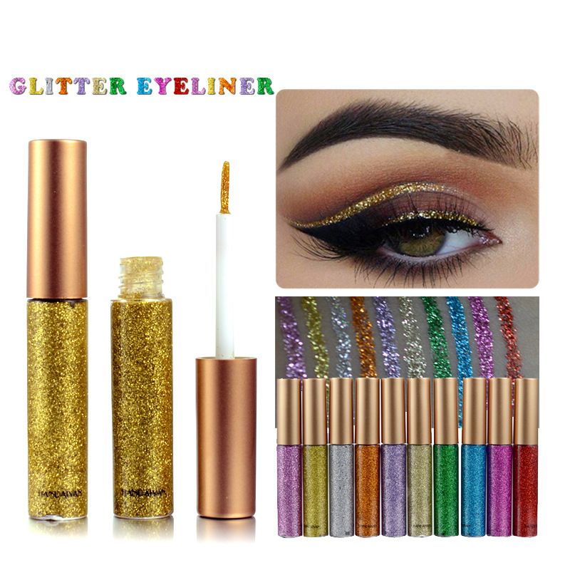 eye-liner brillant à paillettes nacrées pour performance sur scène, ensemble de 10_voghion.com