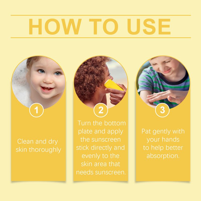 Wieey 15g SPF30+ Crema Solare Stick per Bambini Rinfrescante per la Pelle Antiossidante Controllo del Sebo Protezione Estiva UV Stick Solare Impermeabile_voghion.com