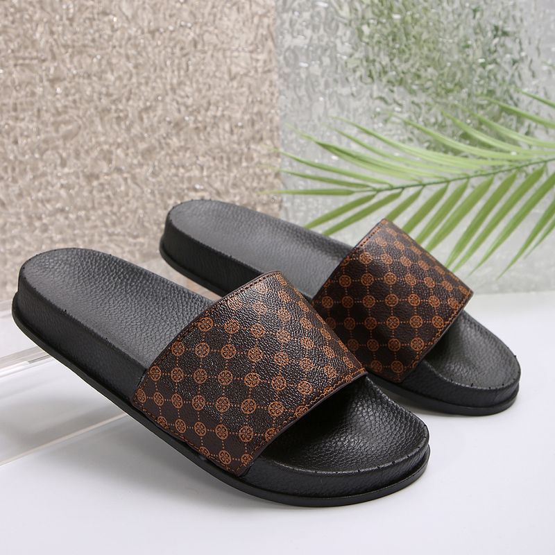 Damenschuhe, große Größe, bedruckte Flip-Flops mit dicker Sohle für Damen, Outdoor-Bekleidung, Denim, offene Zehenpartie, leichte Strandsandalen_voghion.com