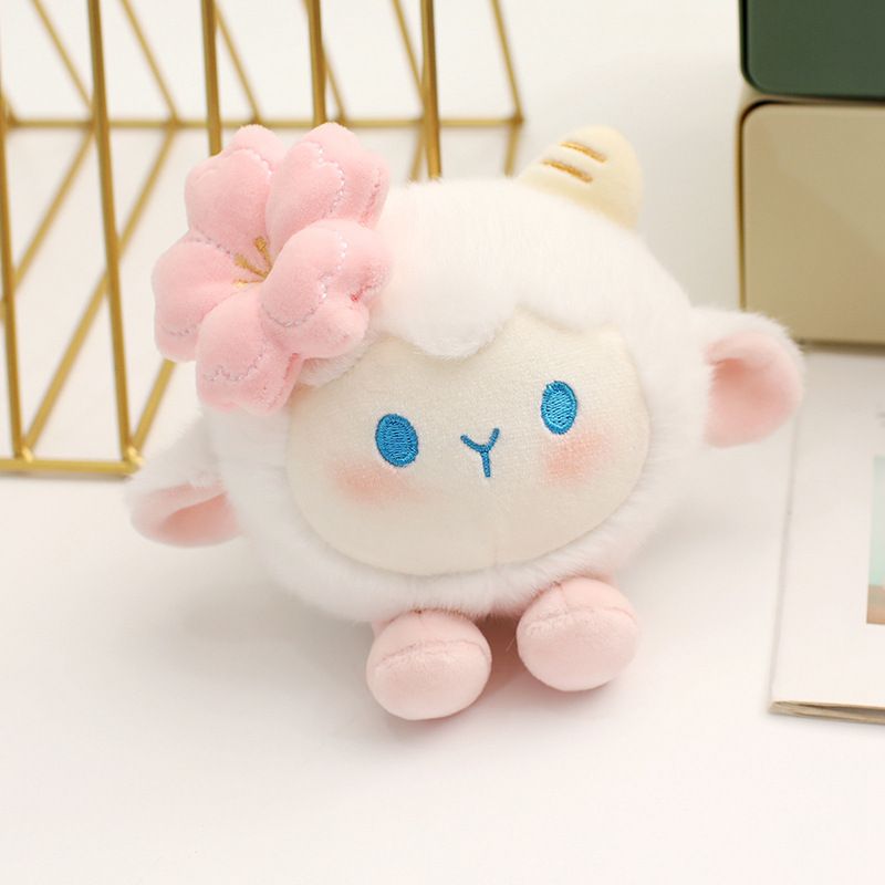 Stress Relieving Cute Pet Pinch Music Decompression Ball Plush Toy Elephant Kitten Pendant Puppy Rabbit Doll Keychain_voghion.com