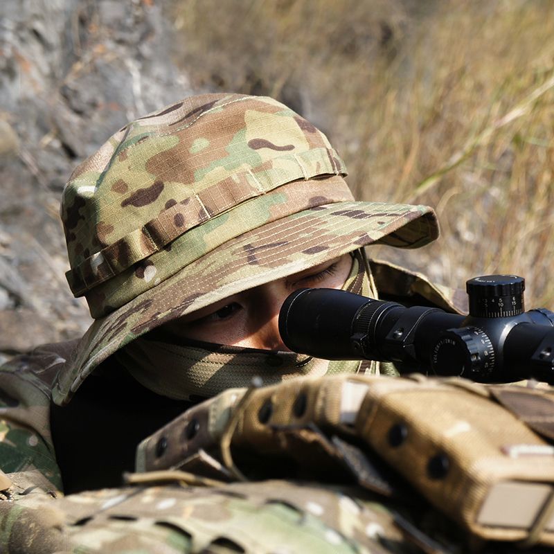 Nowości 1 szt. Boonie Hat Military Tactical Bucket Hats dla Safari Men Women Hunting Fishing Outdoor Camo Camouflage Cotton Sun Cap_voghion.com