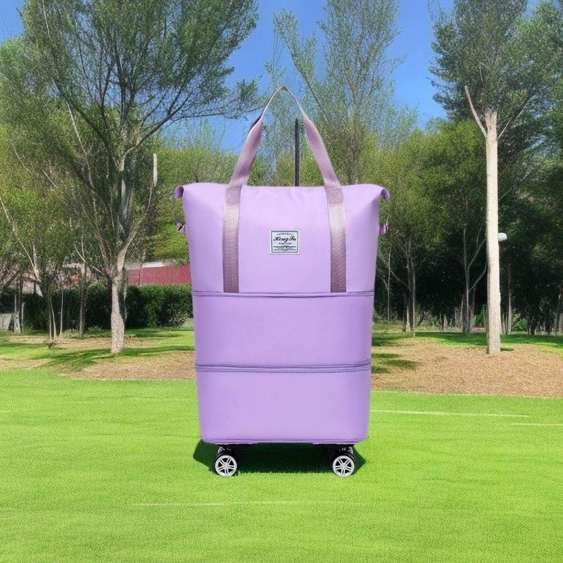 Travel Extra Large Capacity Handheld Luggage Bag With Universal Wheels Foldable Maternity Storage Short Business Trip_voghion.com