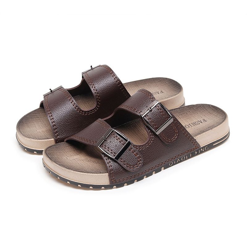 Pantofole da uomo fresche per l'estate, alla moda, casual, con suola spessa e antiscivolo, nuove pantofole, per la spiaggia all'aperto_voghion.com