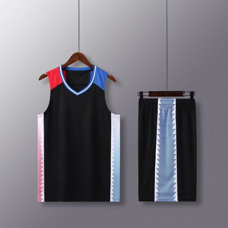 Ensemble de combinaison de basket-ball, maillot imprimé tendance pour hommes, gilet de camp d'entraînement, uniforme d'équipe de compétition étudiante, achat groupé_voghion.com