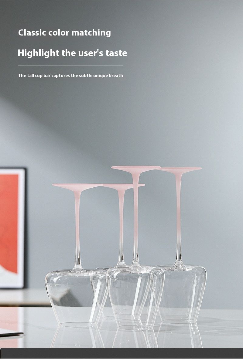 Bourgogne rött vin hem high-end gradient rosa kreativa Bordeaux högfotsglas, glas_voghion.com