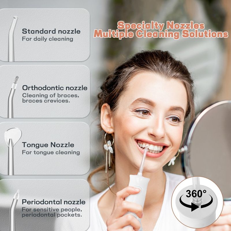 Uus hambakivieemalduskoorija, kaasaskantav kivieemaldusvesi, hambaniit koduseks loputusvahendiks suuõõne elektriline hambaloputusvahend_voghion.com