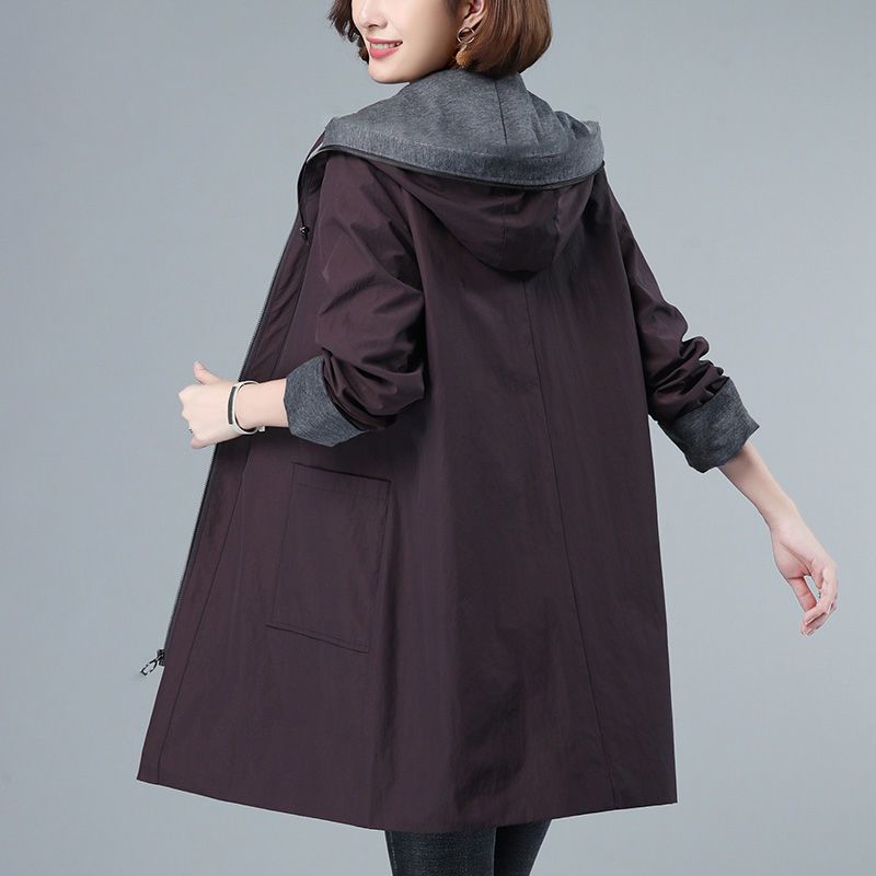 Trench da donna di alta qualità, taglia comoda, taglia S-7XL, 150 kg, nuovo, di media lunghezza_voghion.com