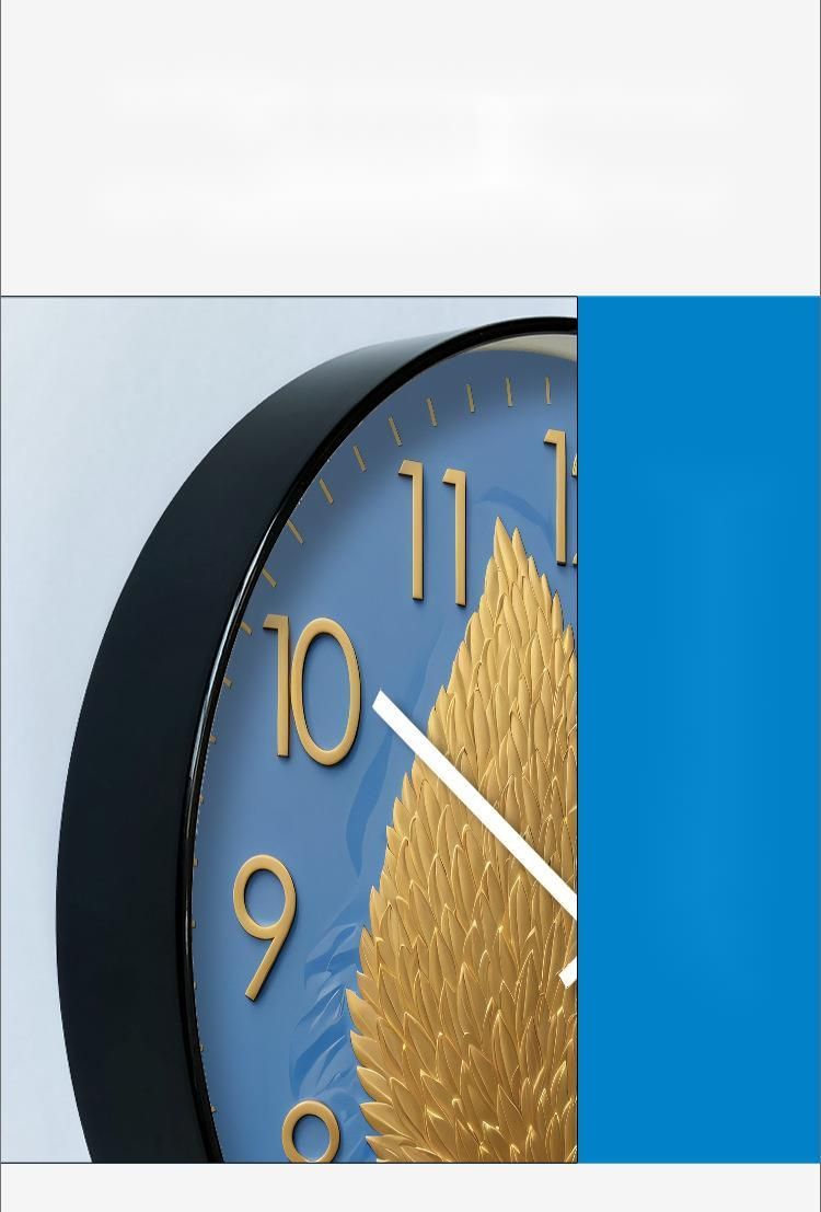 Yipula 7262 Einfache nordische kreative ultra-leise Wanduhr für Zuhause, Wohnzimmer, Schlafzimmer, modische Sweep-Sekunden-Uhr_voghion.com