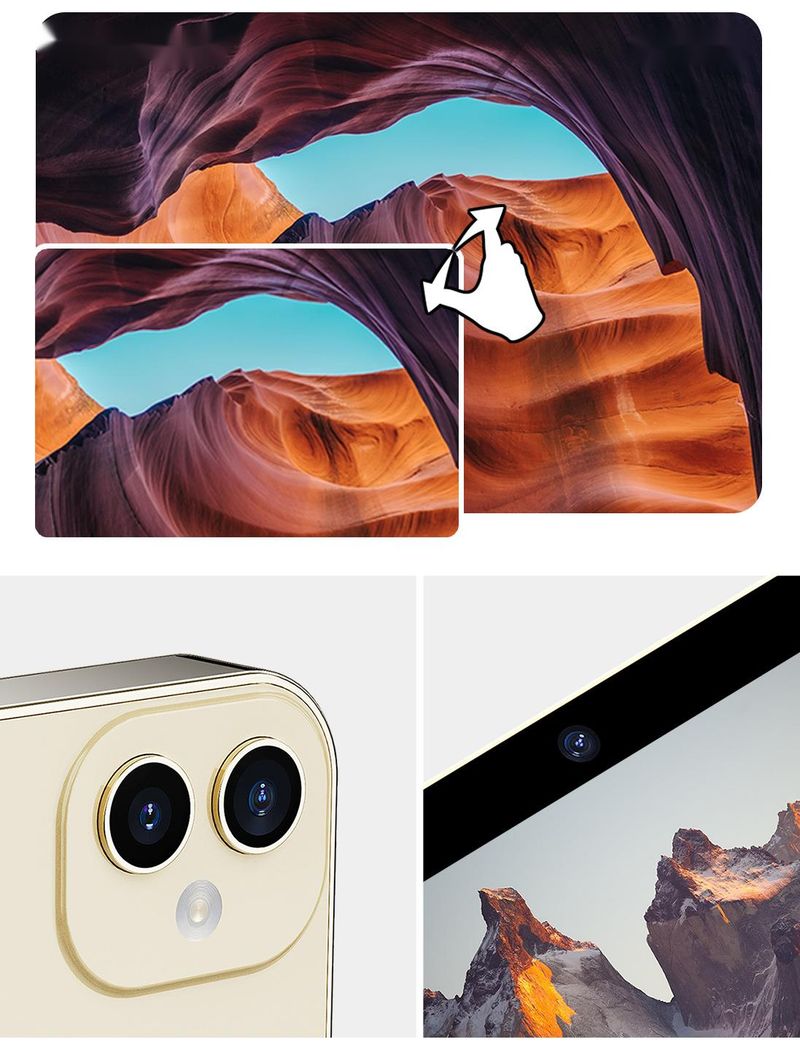HD 64.0million Pixel CCD Music D6 Digital Camera Full Touch Screen Night Vision Singing_voghion.com