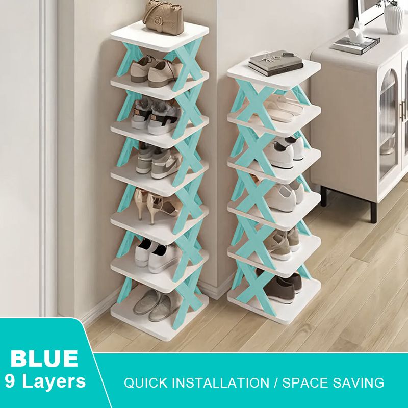 Lagerorganisator Abnehmbare Schuhregale Sparen Familienhaushaltsregal Mehrschichtiges einfaches Schuhregal Farbschrank_voghion.com
