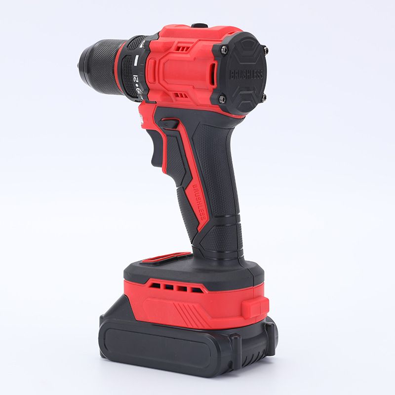 Taladro inalámbrico de 21 V con motor sin escobillas, alto par, multifunción, batería de litio, para carpintería, perforación de metal y bricolaje._voghion.com