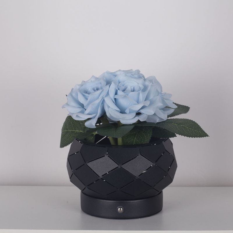 Piccola luce notturna da scrivania a forma di rosa, lampada da comodino in stile ins, regalo creativo, decorazione d'atmosfera, sensazione di alta qualità_voghion.com