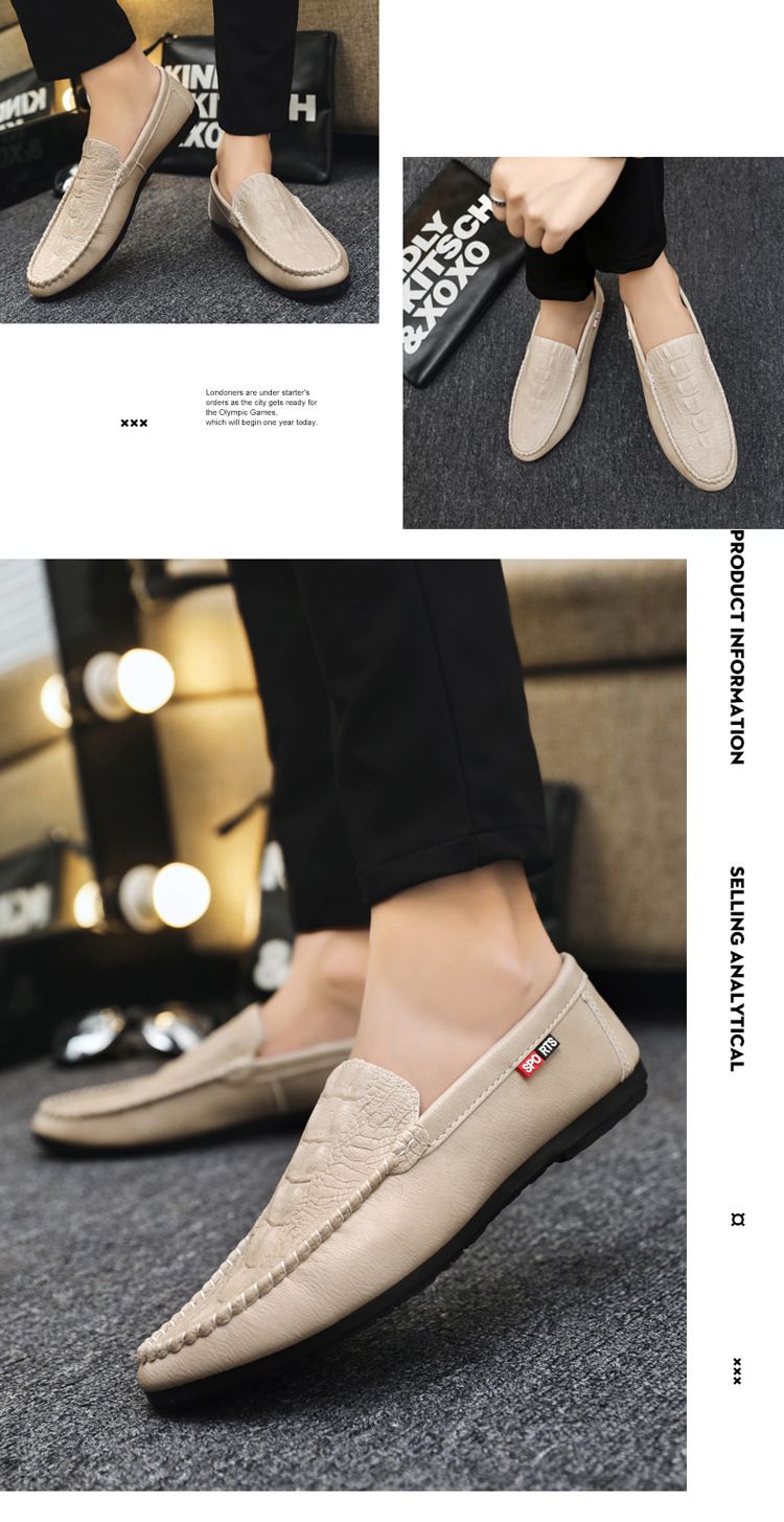 Mens Genuine Leather Men Casual Shoes Luxury Brand leather Loafers Moccasins High Quality Driving Shoe Comfortable big size38-47_voghion.com