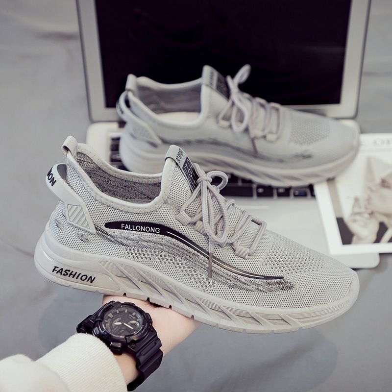 Zapatillas deportivas cómodas e informales para correr de malla transpirables de verano 2024 para hombre_voghion.com