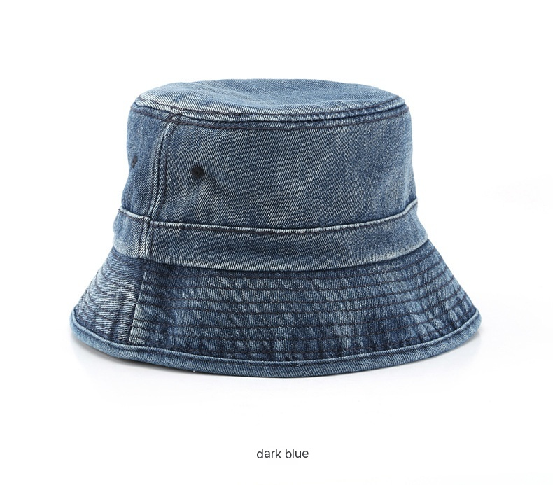 Sport e tempo libero Cappello da bacino in denim lavato da donna Tendenza della moda giapponese Protezione solare per esterni Cappello da pescatore ombreggiante, Cappello da pescatore_voghion.com