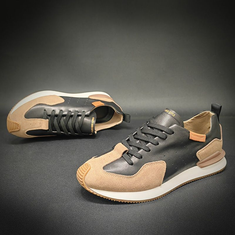 Schuhe 2022 Sommer Neue Leder Hohl Sport Casual Forrest Gump Herren Trendy All-Match Dickbesohlte Daddy_voghion.com