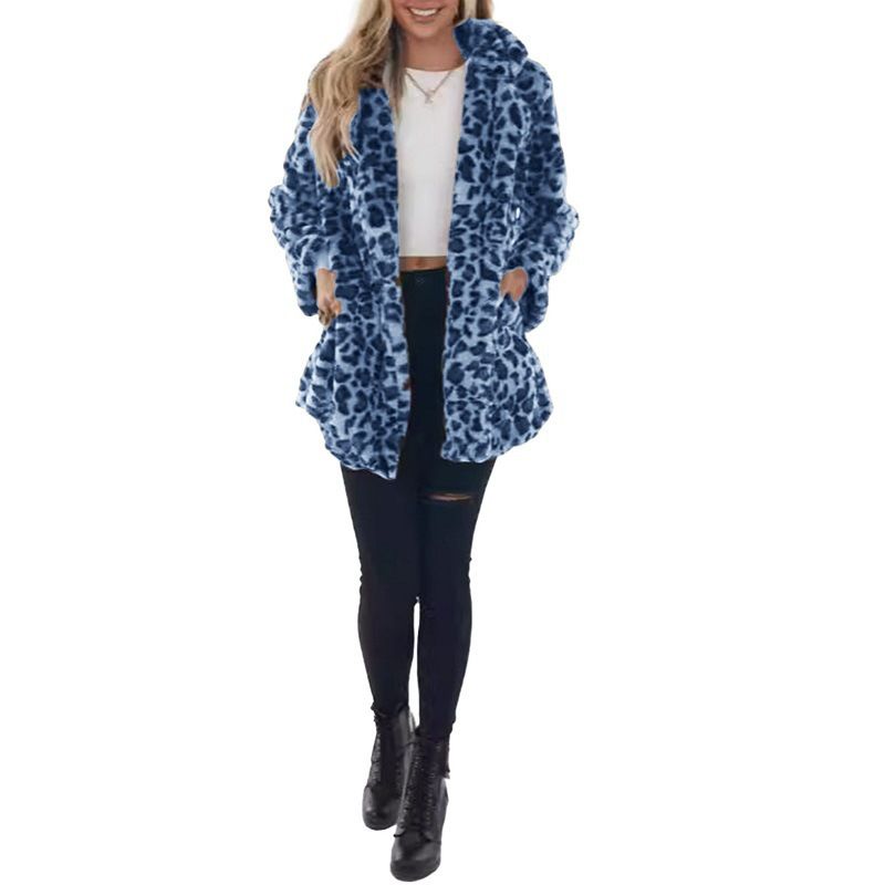 Damenmantel aus Kunstpelz mit Leopardenmuster und Taschen – Übergroße Langarmjacke für Herbst/Winter, modisch und bequem, Übergrößen erhältlich_voghion.com