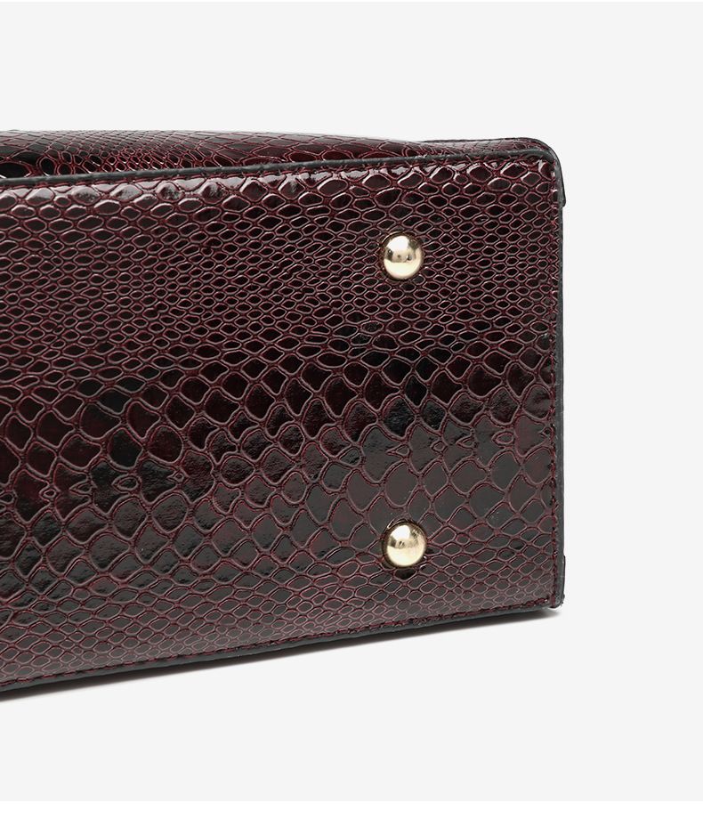 Snake Print Tote & Crossbody Bag Set - Vintage-Inspired 3-Piece Handbag With Multiple Pockets, Large Capacity, Zipper Closure, Stylish For Daily Use_voghion.com