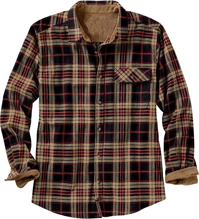Neue einreihige, karierte Hemdjacke mit langen Ärmeln und lockerer Passform für Herren im Frühlings- und Herbststil_voghion.com