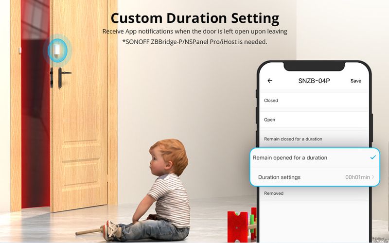 Module d'alarme sans fil SONOFF SNZB-04P pour maison connectée, capteur de surveillance de porte/fenêtre Zigbee 3.0_voghion.com