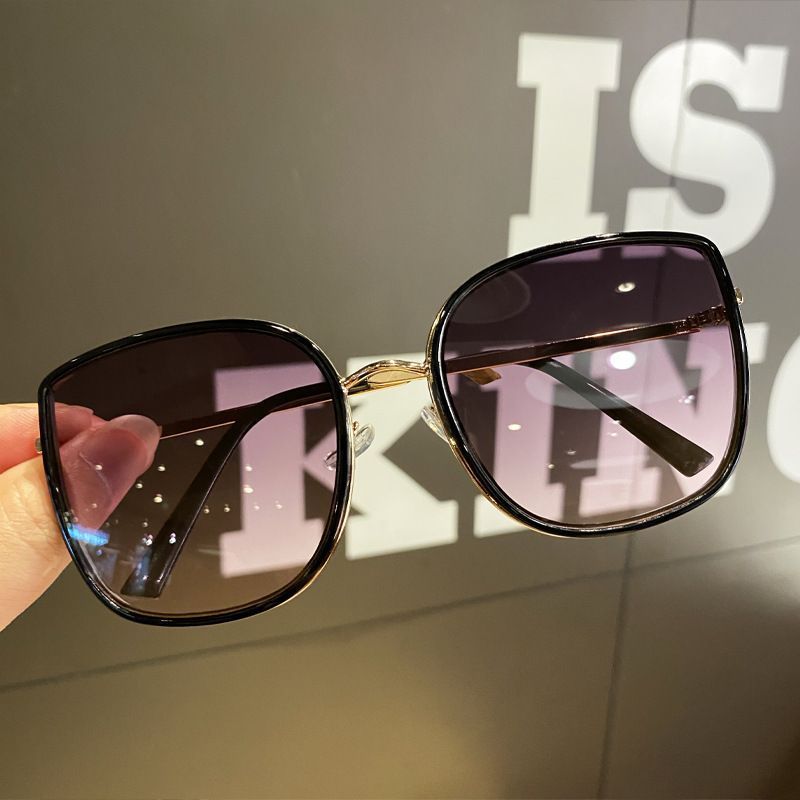 Sonnenbrillen Damen Sommer Neue Sonnenbrillen Sonnenschutzbrillen Zeigen Kleines Gesicht Rundes Gesicht Augen Sonnenbrille Großer Rahmen_voghion.com