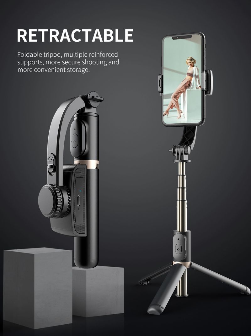 Handheld zelfontspanner paal pan tilt camera tracking anti-shake stabilisator live-uitzending artefact rek vlog_voghion.com