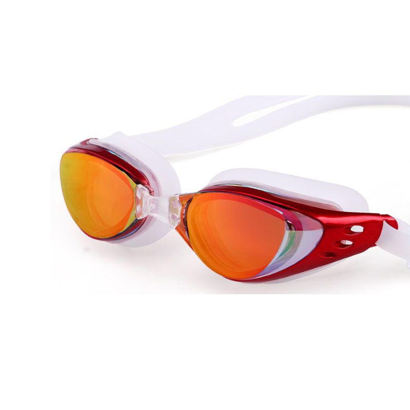 Ochelari de înot pentru miopie, galvanizați, impermeabili, anti-aburire, ochelari de înot pentru adulți, unisex, ramă mare, reglabili, selecție multicoloră_voghion.com