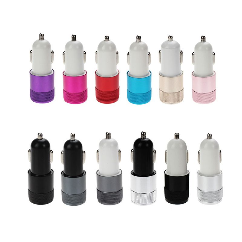 Small Steel Cannon Metal Dual USB Aluminum Alloy Charging 2.1A Tablet Smartphone Car Charger_voghion.com