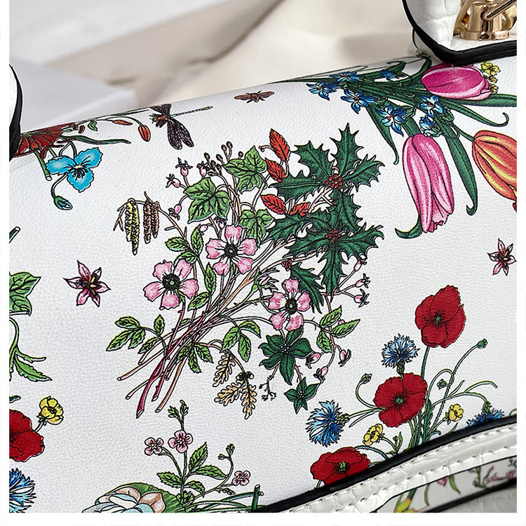 European and American retro small square bag, single shoulder women's bag, fashionable crossbody, casual and elegant printed bag, women's bag_voghion.com