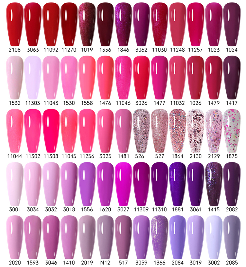 Arte Clavo Gel Set di smalti per unghie 12 colori Glitter Gel Polish Semipermanente Soak Off Smalto per unghie UV LED organico a lunga durata_voghion.com