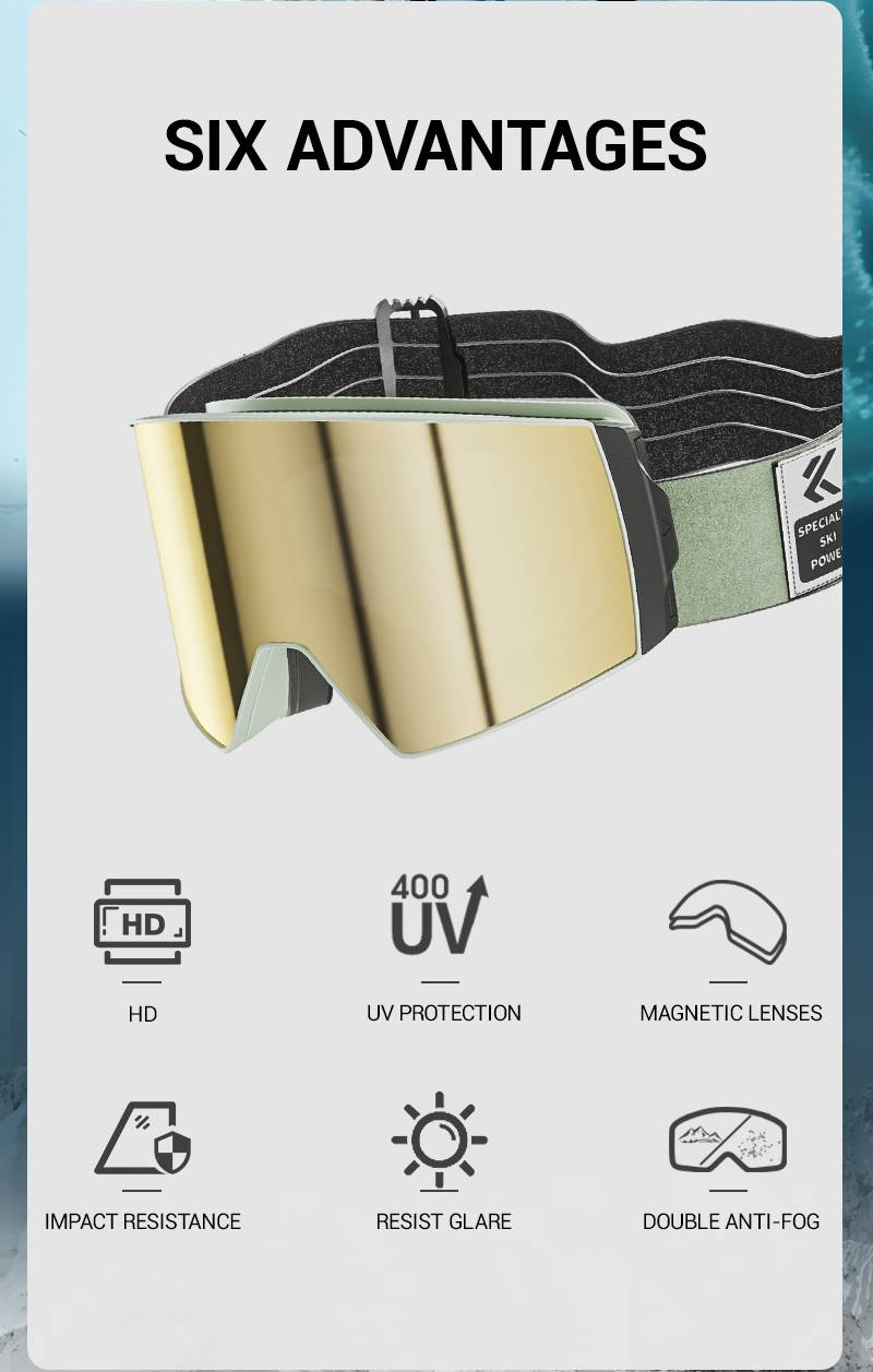 KAPVOE Márka Síszemüveg UV400 Páramentes Síszemüveg Símaszk Férfi Női Snowboard Hószemüveg Sport síszemüveg Téli_voghion.com