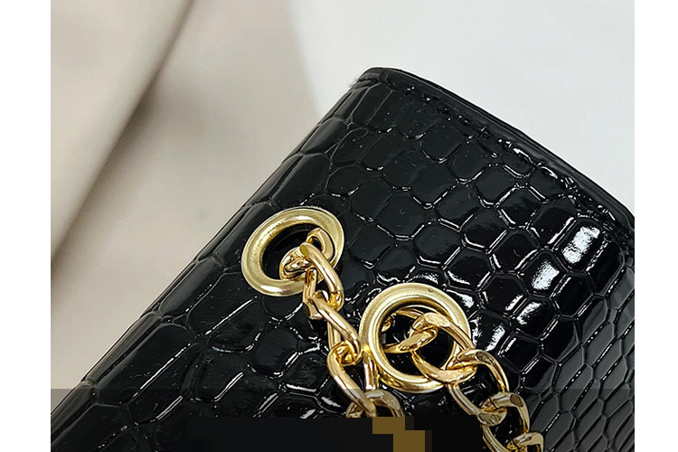 Genți de damă, trandafir roșu, cu lanț de crocodil, geantă de damă de primăvară, stil nou tendință, cu un singur umăr, geantă de damă, geantă pătrată mică_voghion.com