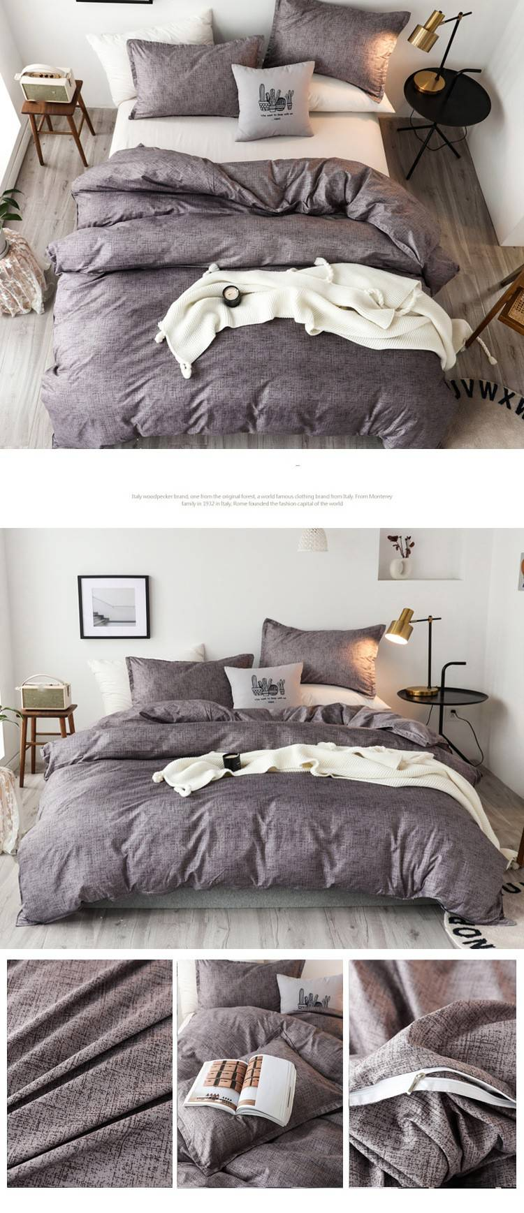 Soft Fiber Coco Printed Duvet Cover Three - Piece Set - Active Printing - Multiple Sizes_voghion.com