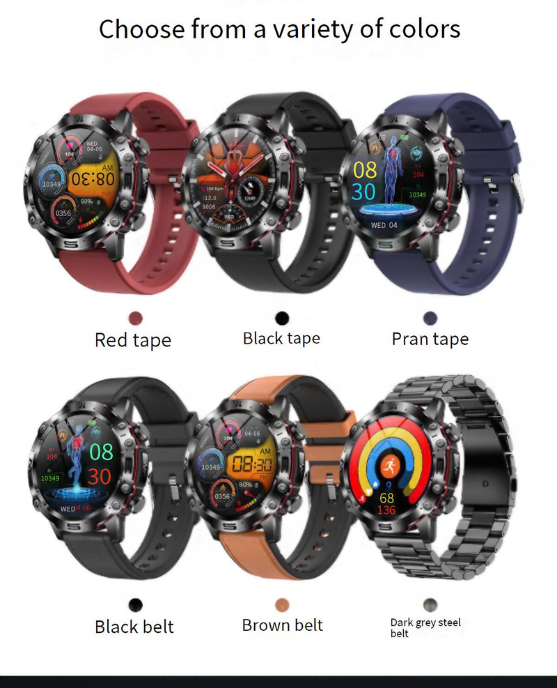 Smart Watches Dedicated ET482 Smart Watch Outdoor Sports AMOLDE HD ECG Bluetooth Call Non Invasive Blood Sugar_voghion.com